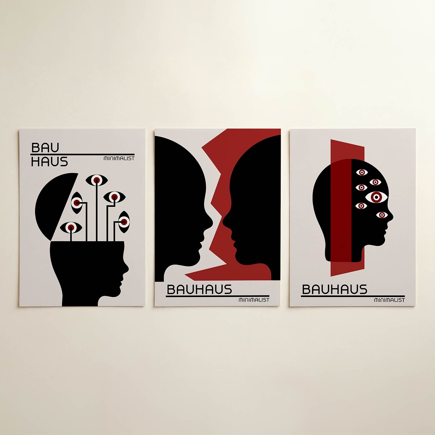 Ooglijnenspel Posterset