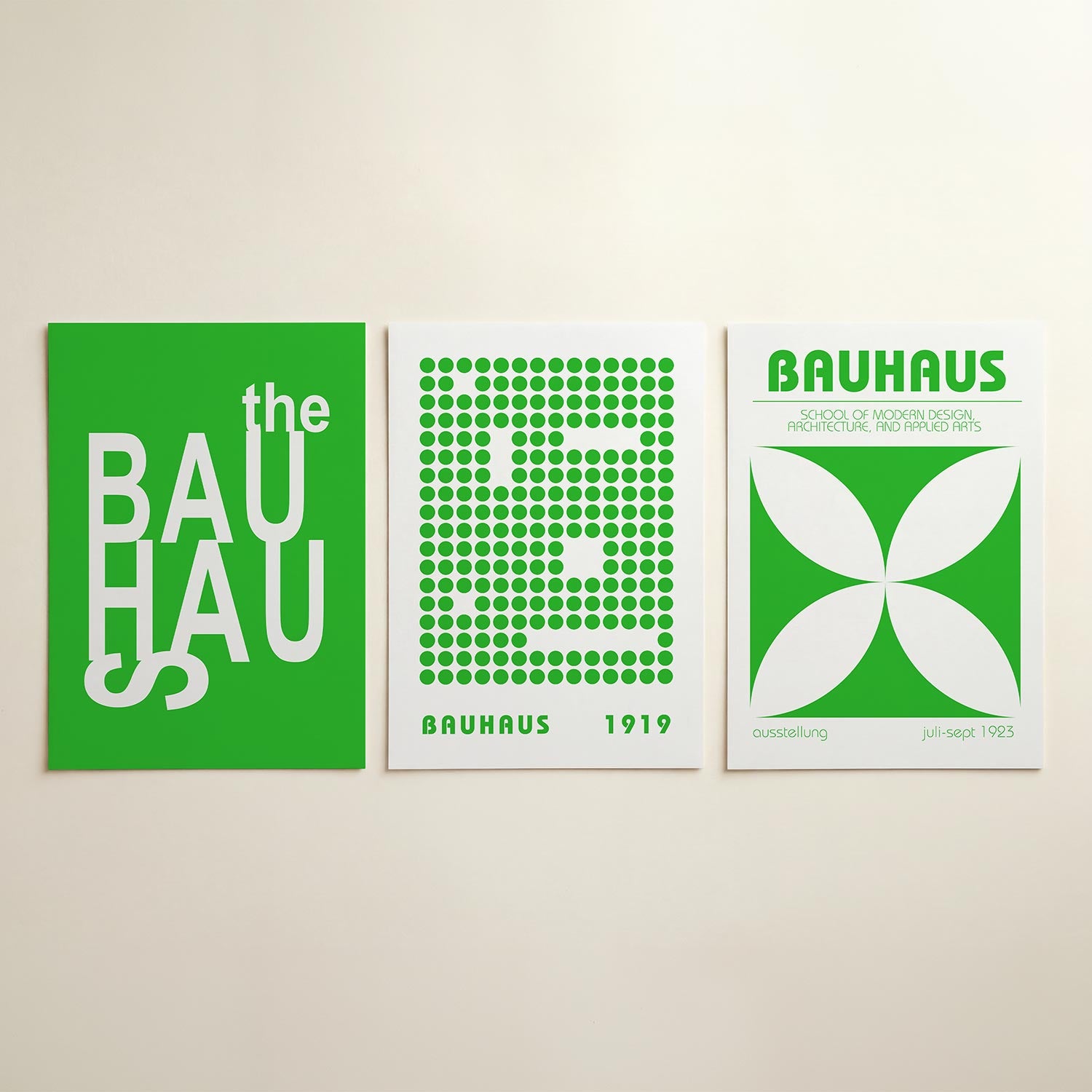 Typografisch spel Posterset