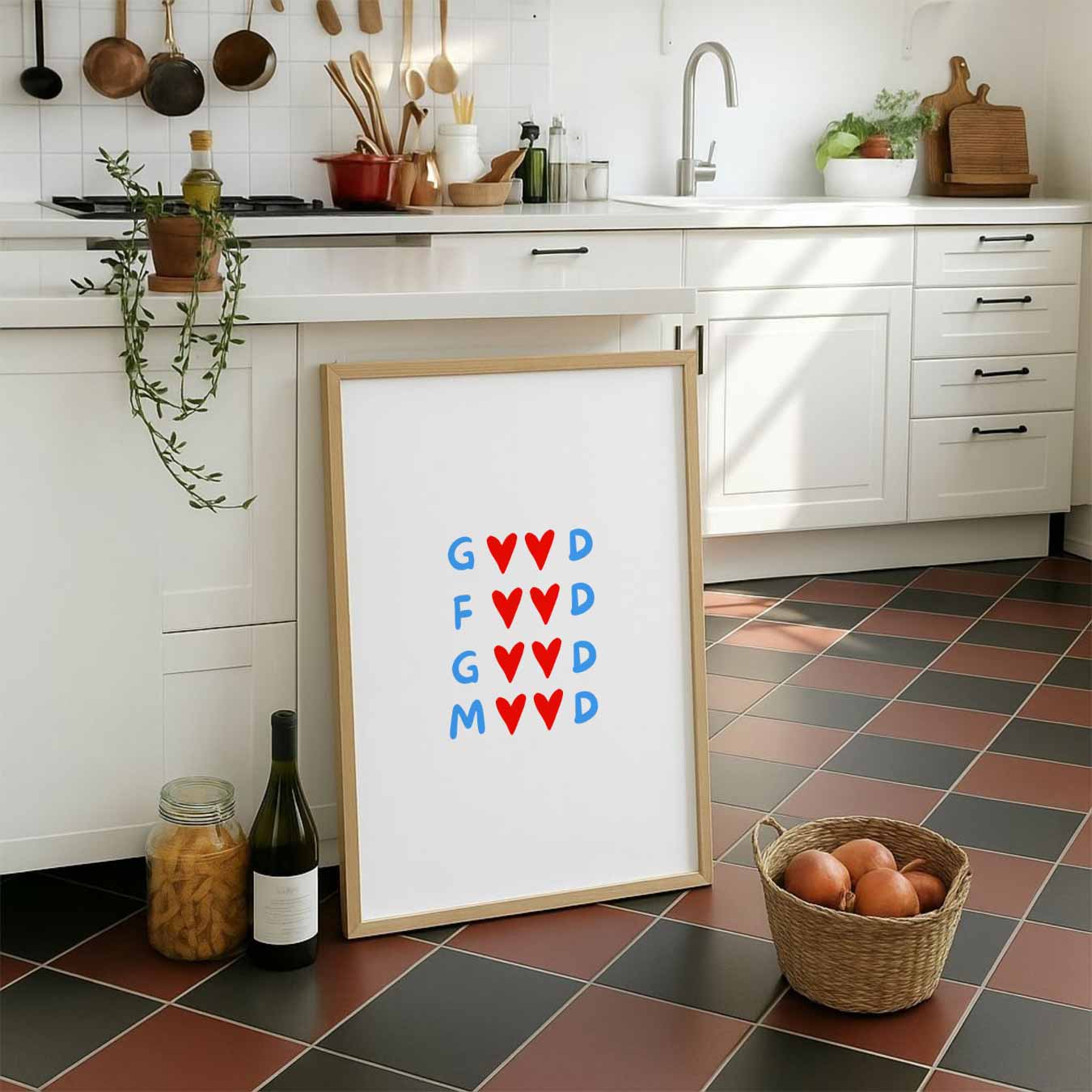 Kleurrijke Hartjes Poster