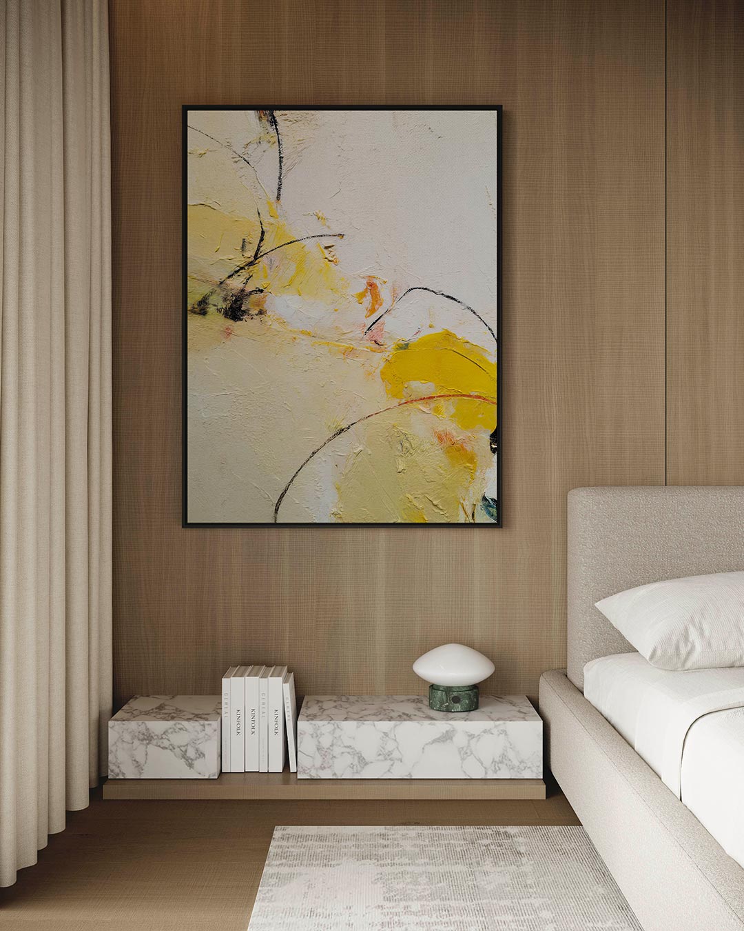 Dynamische lijnen en vormen Kunstwerk