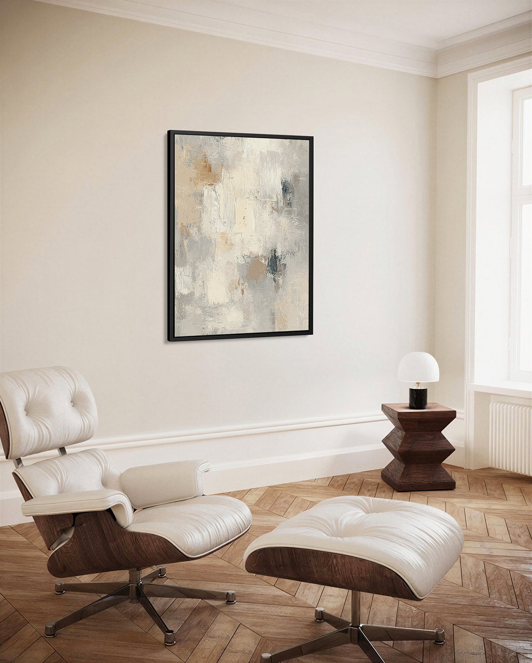 Zachte kleuren compositie Kunstwerk