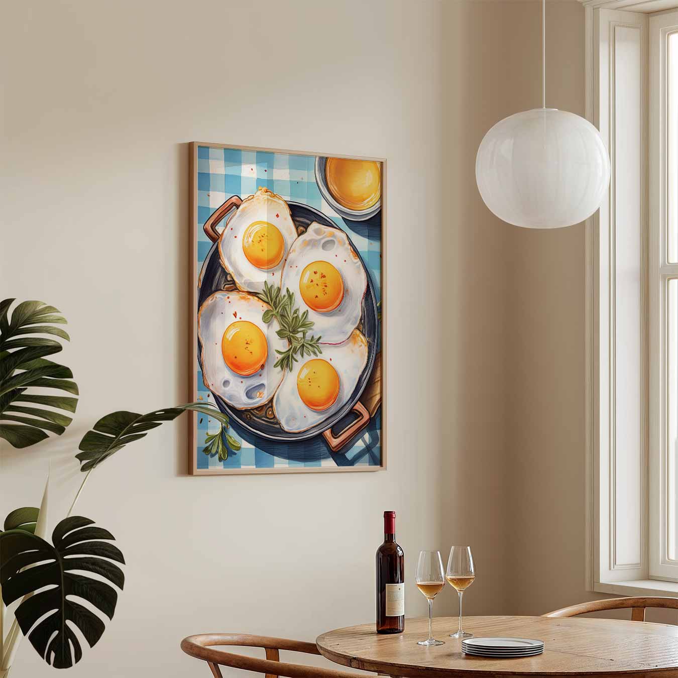 Vrolijke Sunny Side-Up Wall Art Poster