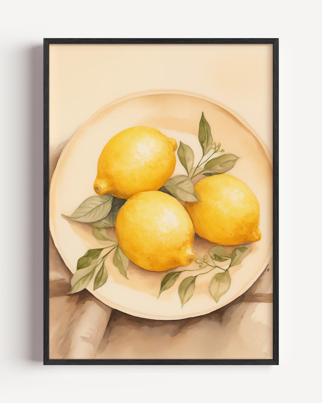 Verfrissende Citroen Kunstposter-WallArtistic