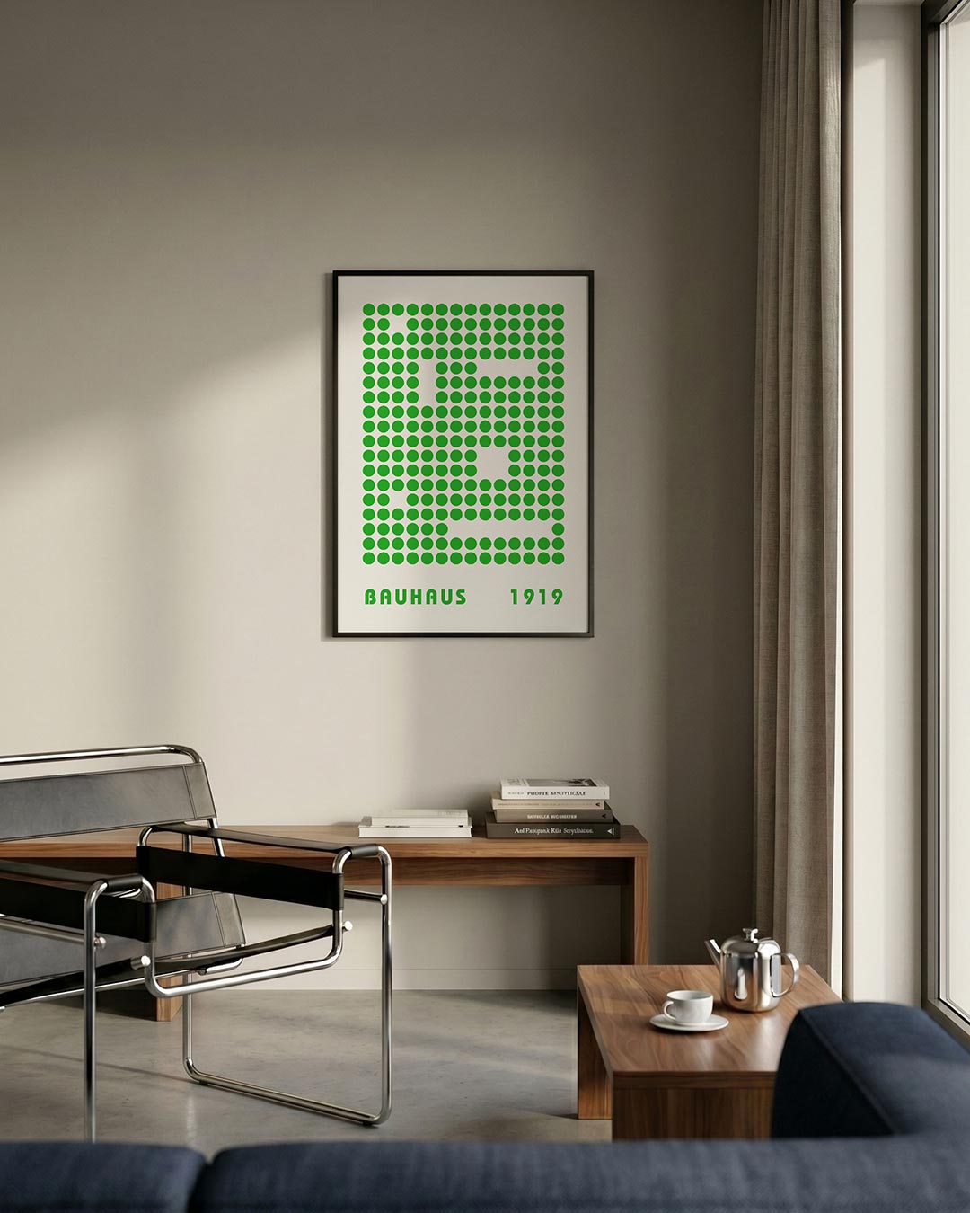 Groene puntstructuur Poster
