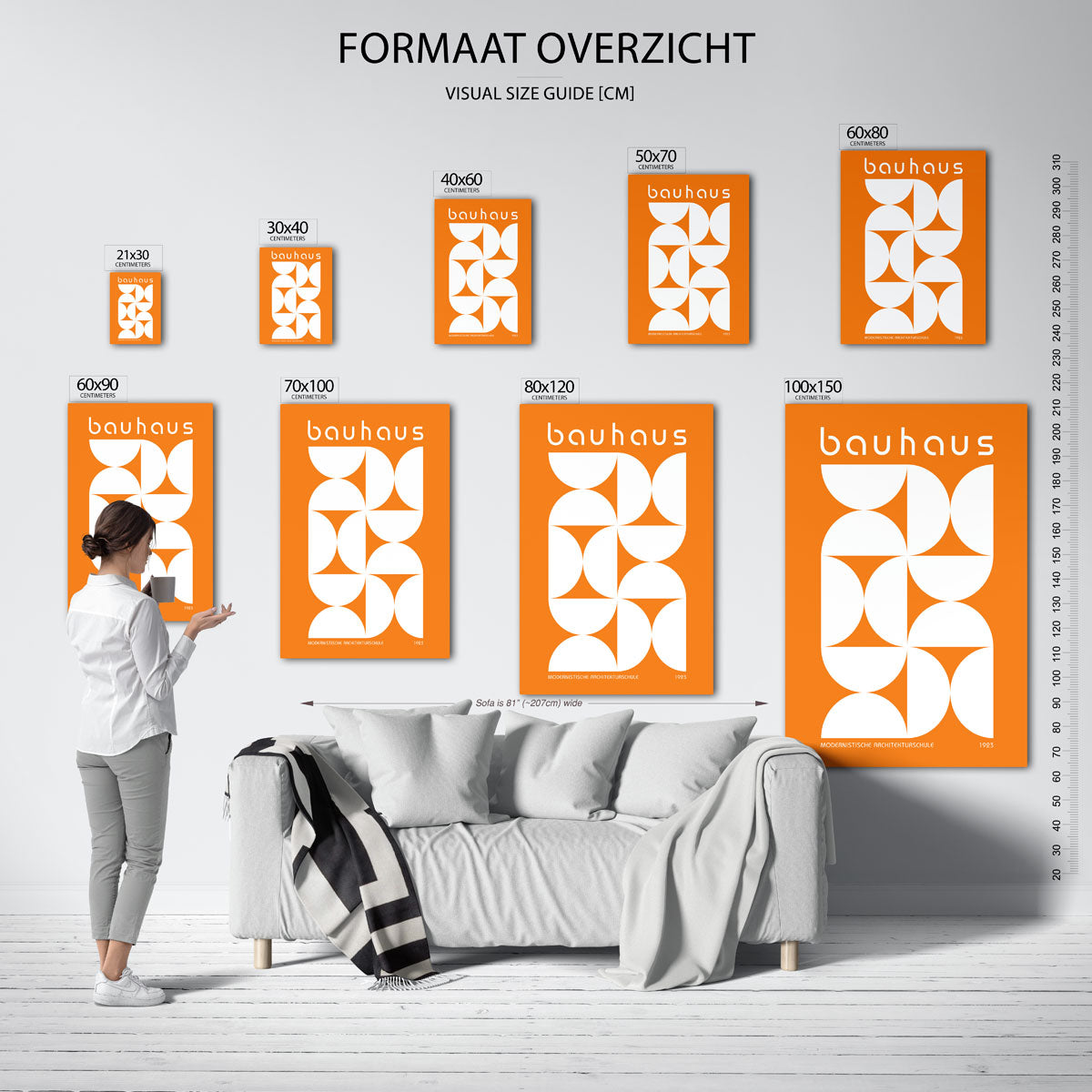 Vormritme en kleur Poster