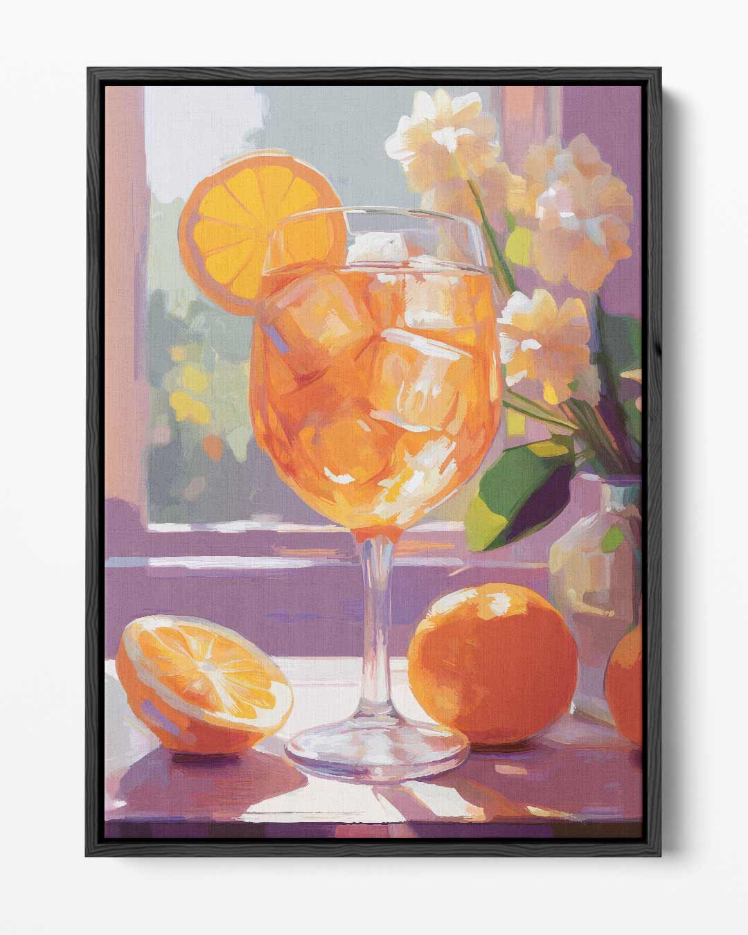 Zonnige Zomerdrank Kunstwerk-canvas-dibond-plexiglas-wanddecoratie-WallArtistic