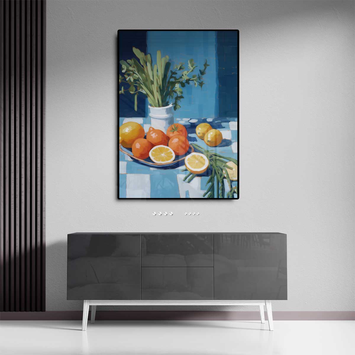 Frisse Citrussymfonie Kunstwerk-canvas-dibond-plexiglas-wanddecoratie-WallArtistic