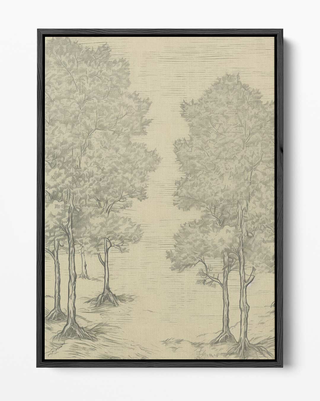 Zachte Bosimpressie Kunstwerk-canvas-dibond-plexiglas-wanddecoratie-WallArtistic