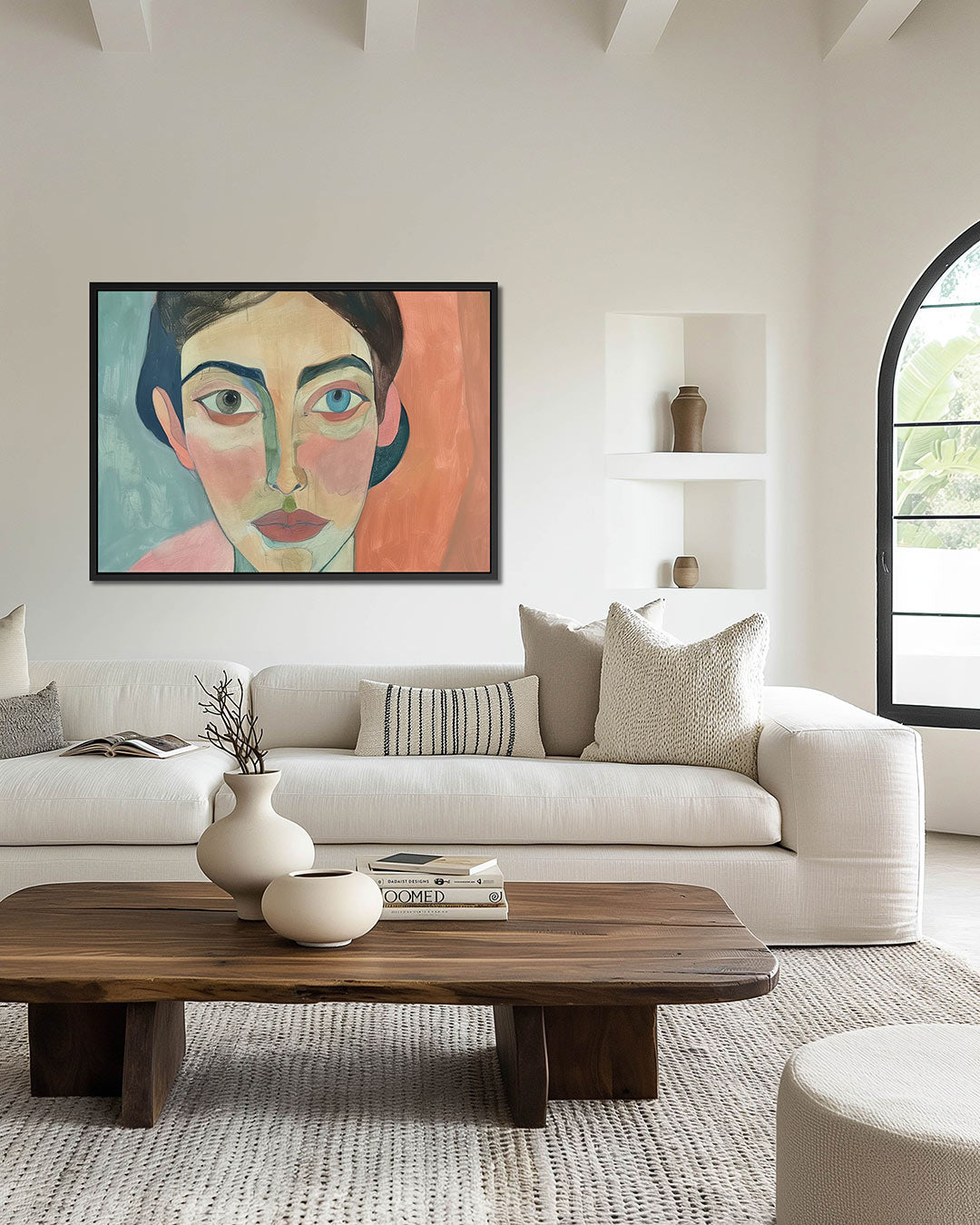 Expressief portret Kunstwerk