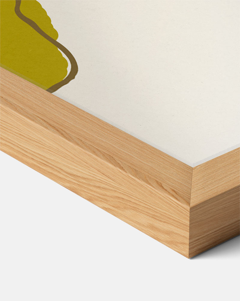 Stijlvolle Abstracte Appel Illustratie Poster-WallArtistic