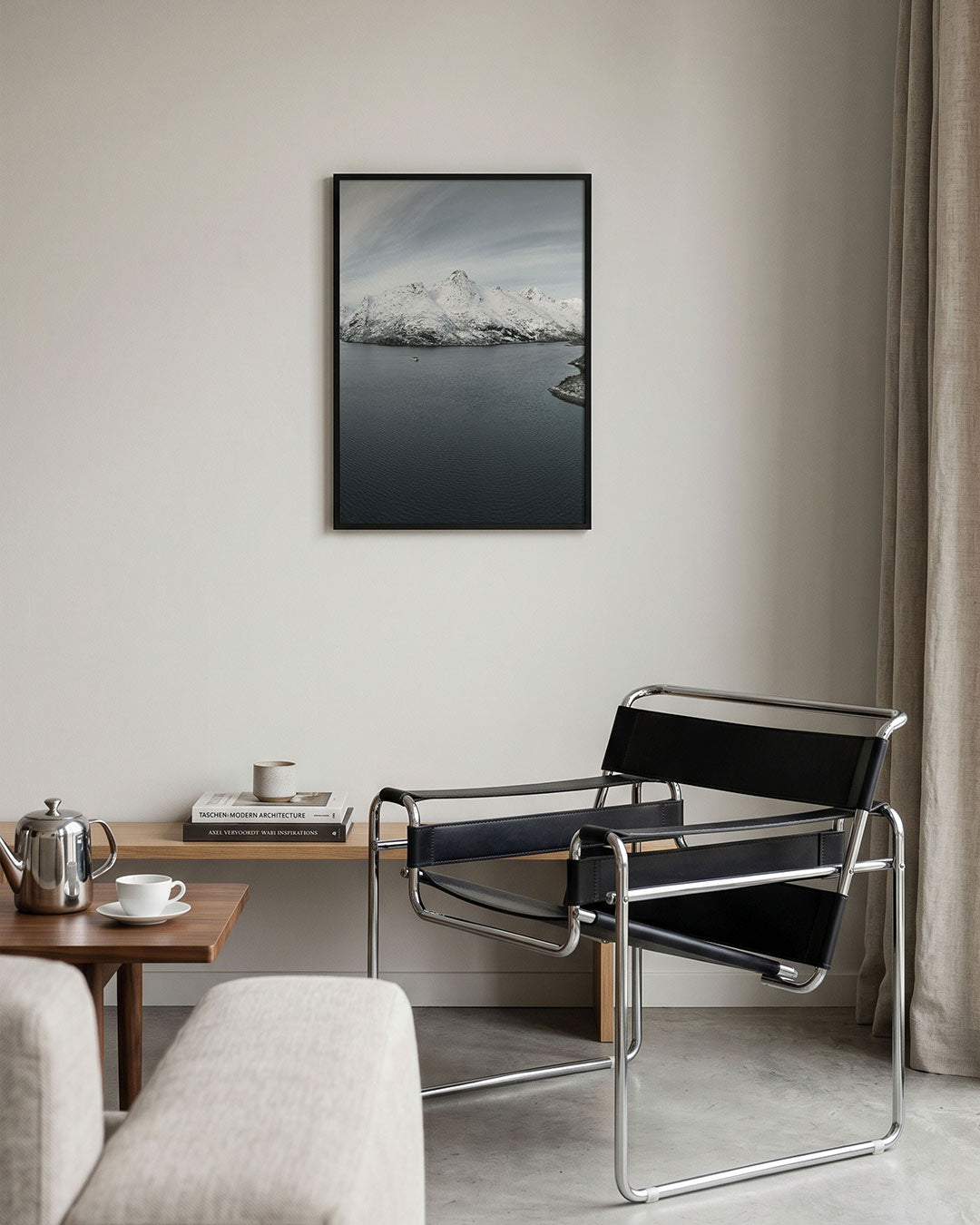 Sereen berglandschap Poster