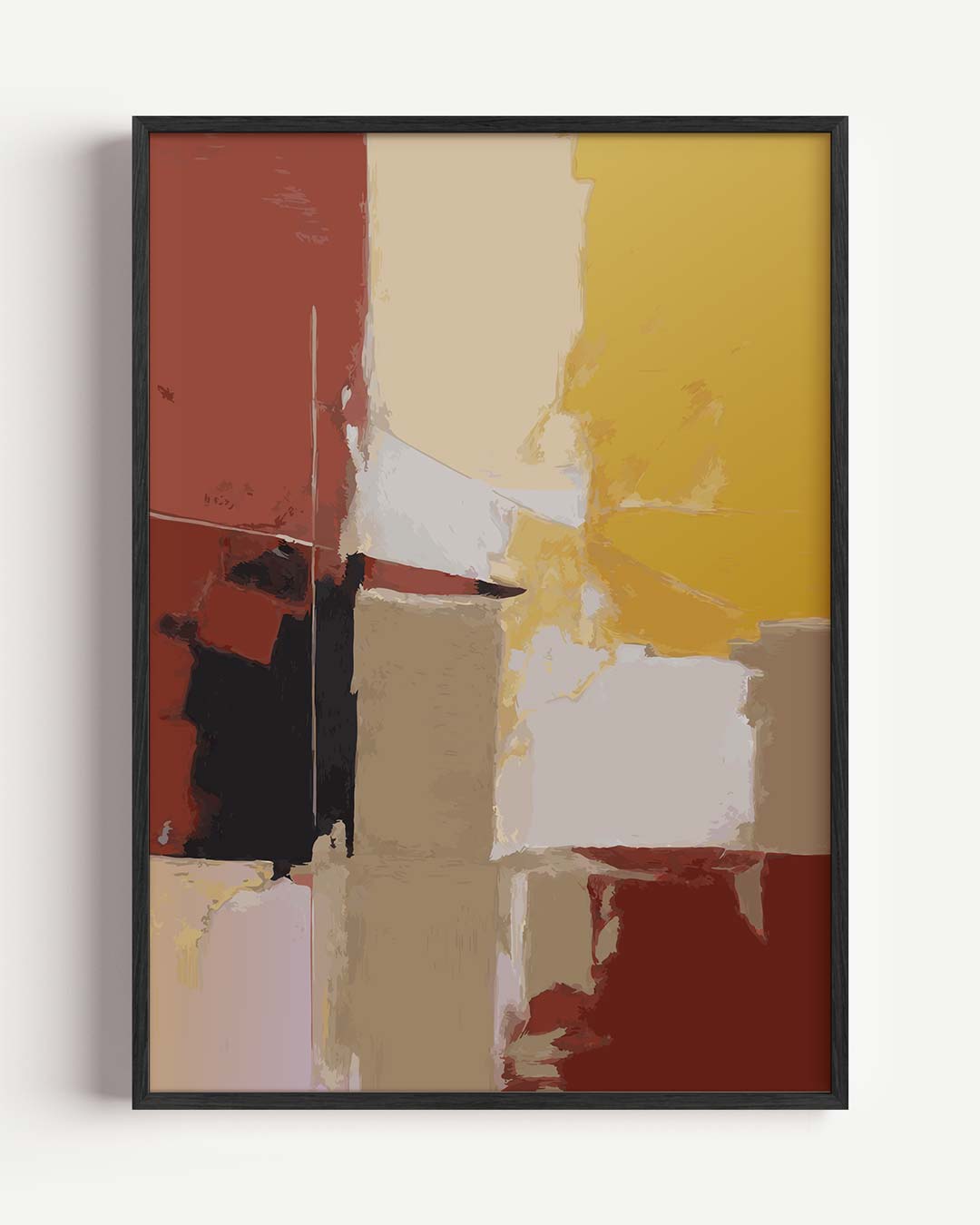 Kleurrijke Abstracte Kunstposter