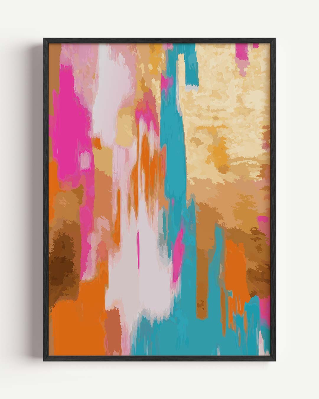 Kleurrijke Abstracte Expressie Poster