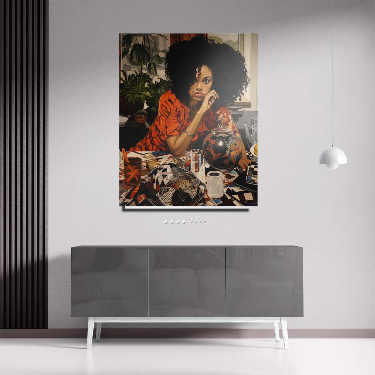 Wereldse Reflectie Kunstwerk-canvas-dibond-plexiglas-wanddecoratie-WallArtistic