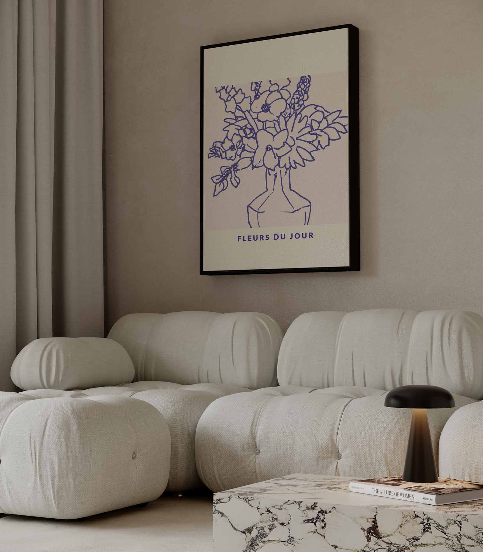 Fleurs du Jour Kunstwerk-canvas-dibond-plexiglas-wanddecoratie-WallArtistic