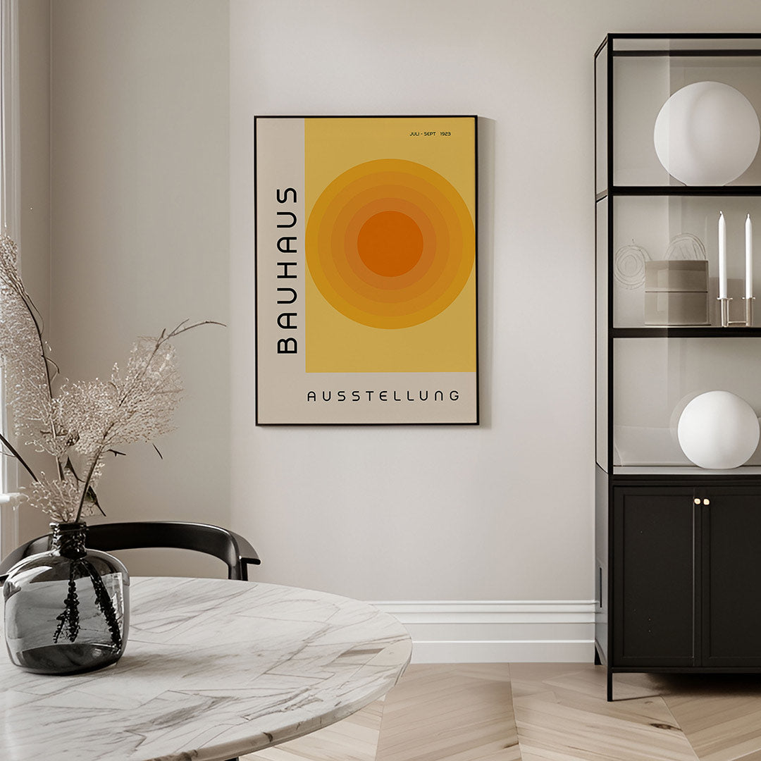Cirkelvormen en tekst Poster