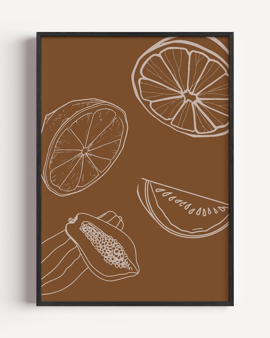 Fruitige Illustraties Poster-WallArtistic