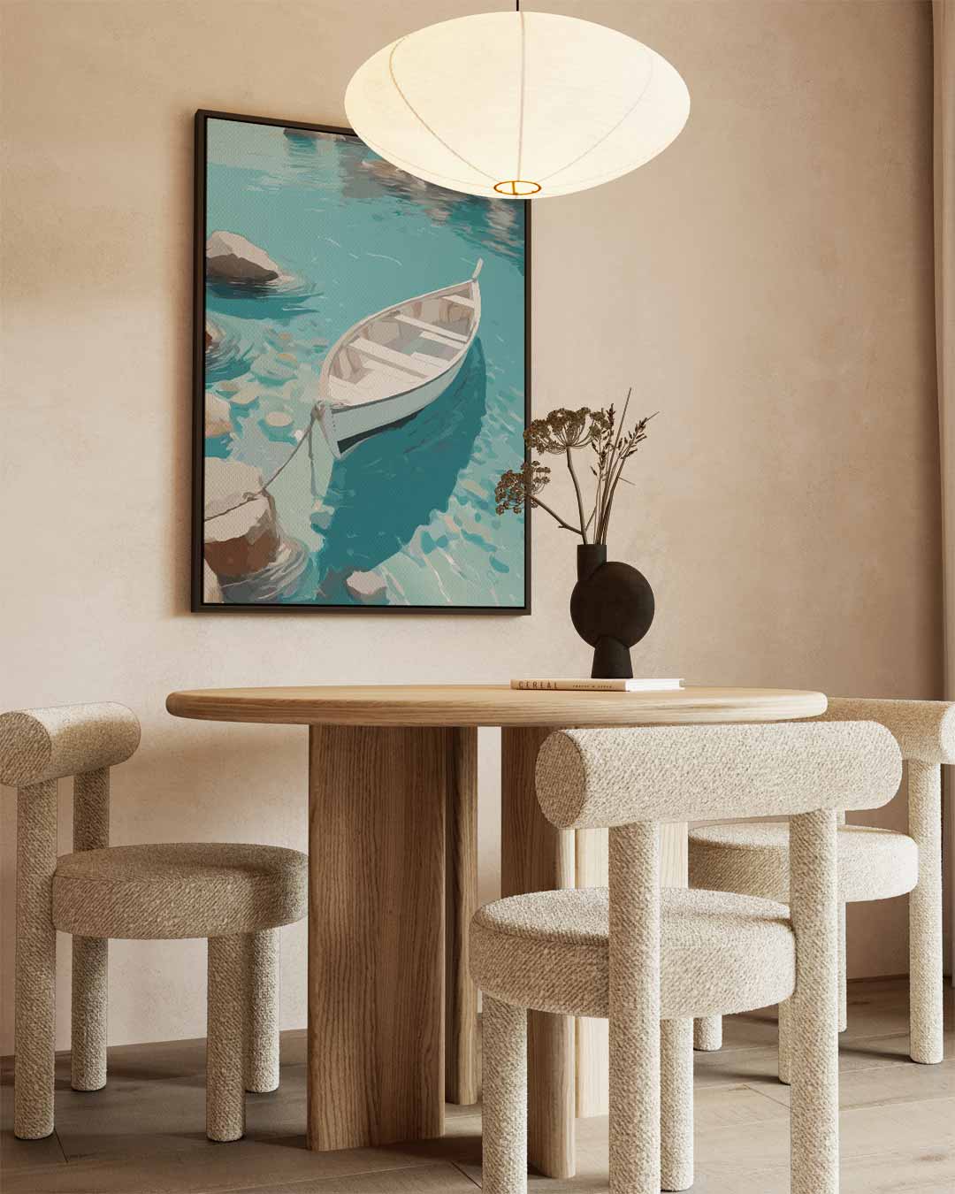 Rustige Boottocht Kunstwerk-canvas-dibond-plexiglas-wanddecoratie-WallArtistic