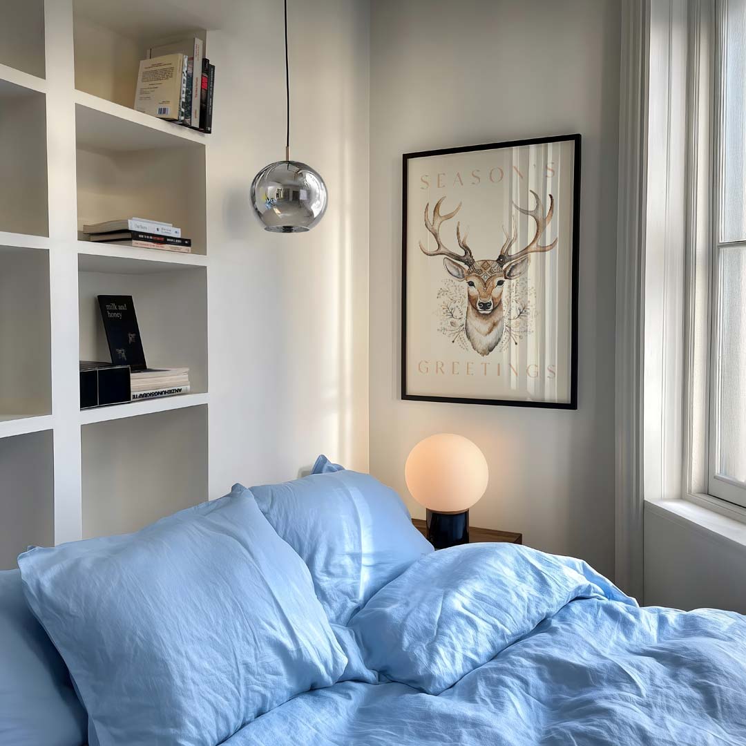 Warme Wenskaart met Hert Poster-WallArtistic