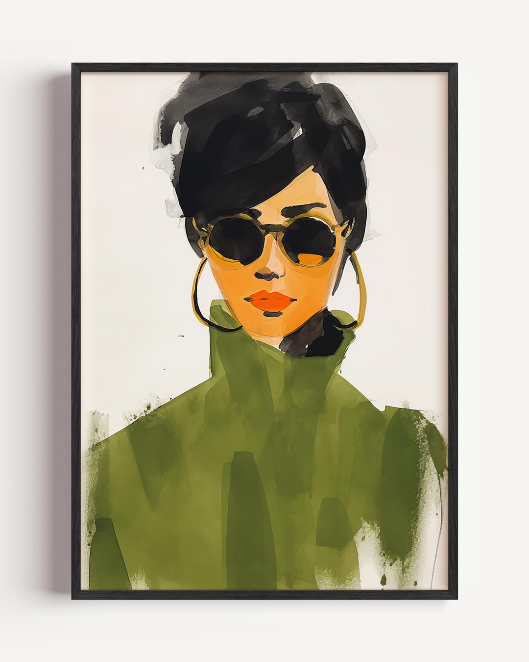 Stijlvolle Vrouwelijke Mode-Poster-WallArtistic