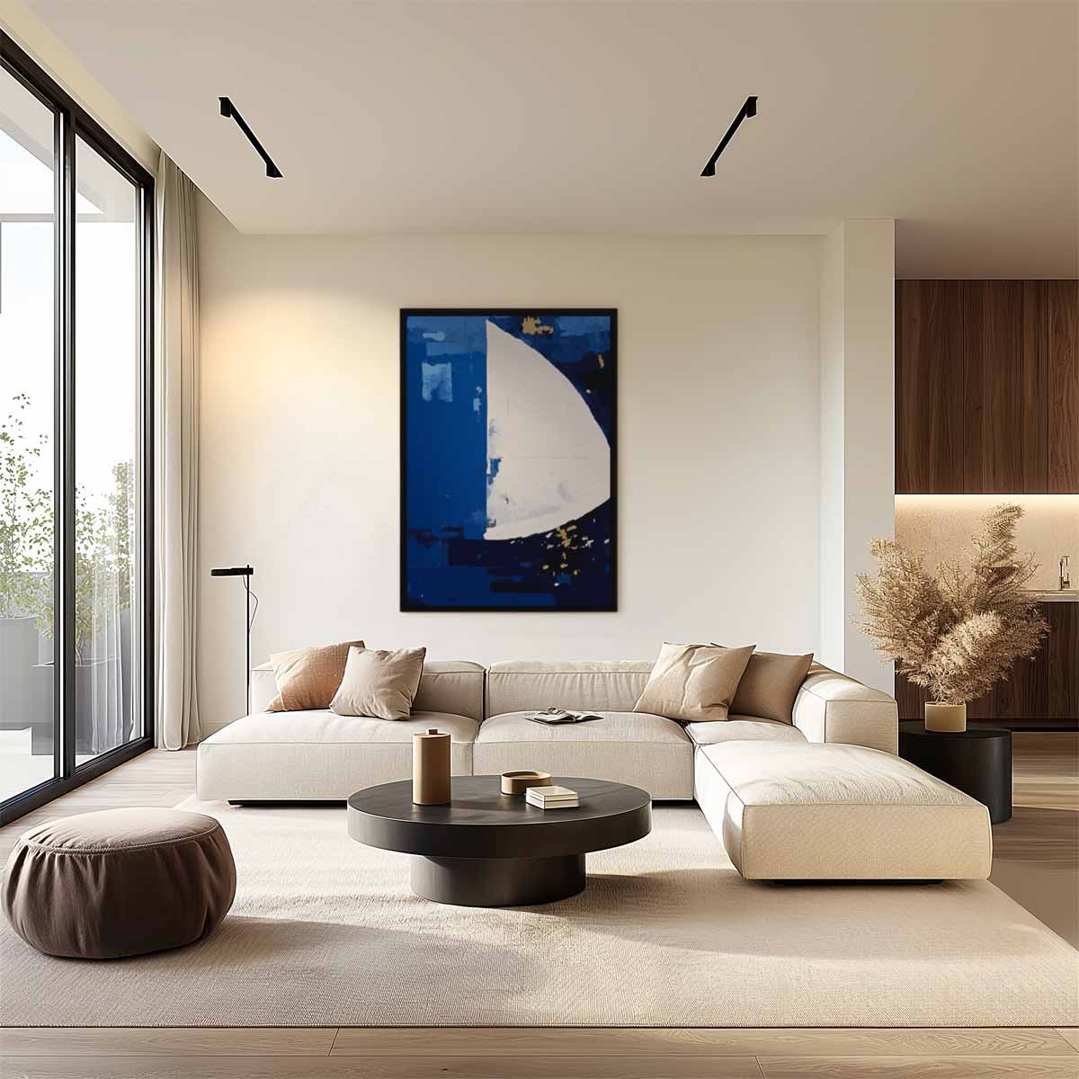 Zeilboot in Dromenland Kunstwerk-canvas-dibond-plexiglas-wanddecoratie-WallArtistic