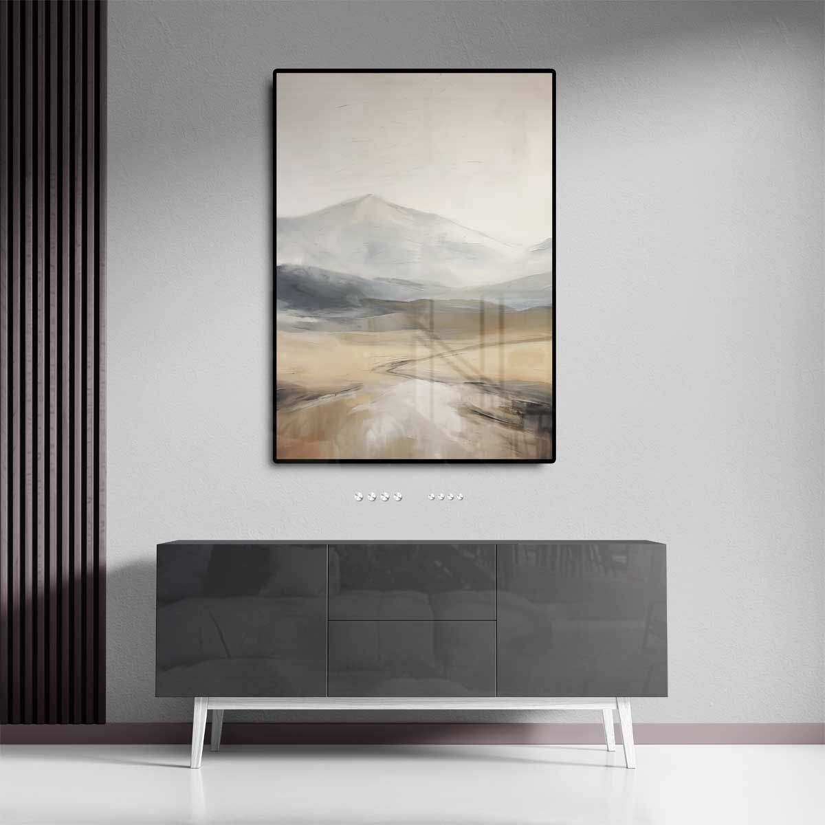 Rustgevend Berglandschap Kunstwerk-canvas-dibond-plexiglas-wanddecoratie-WallArtistic