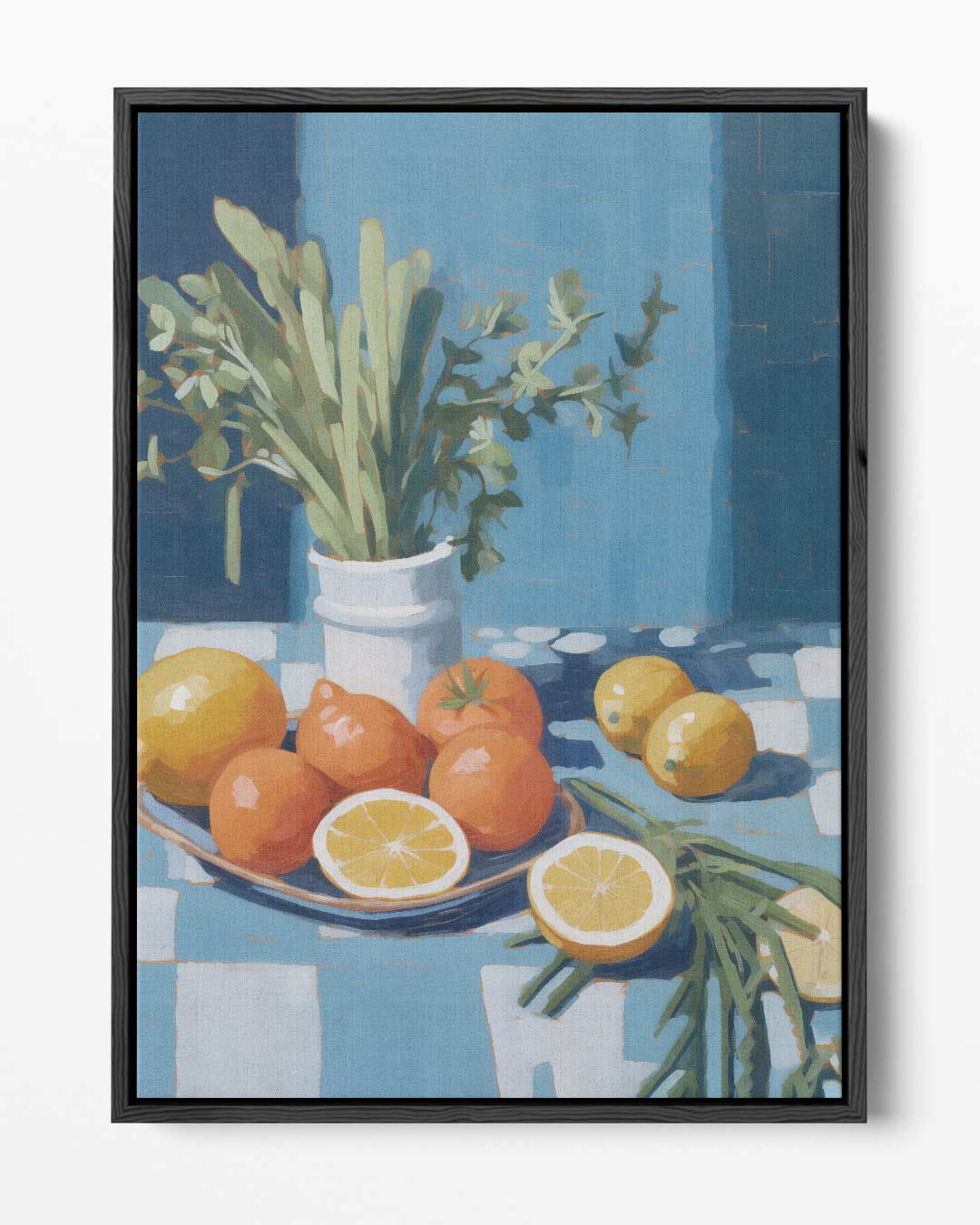 Frisse Citrussymfonie Kunstwerk-canvas-dibond-plexiglas-wanddecoratie-WallArtistic