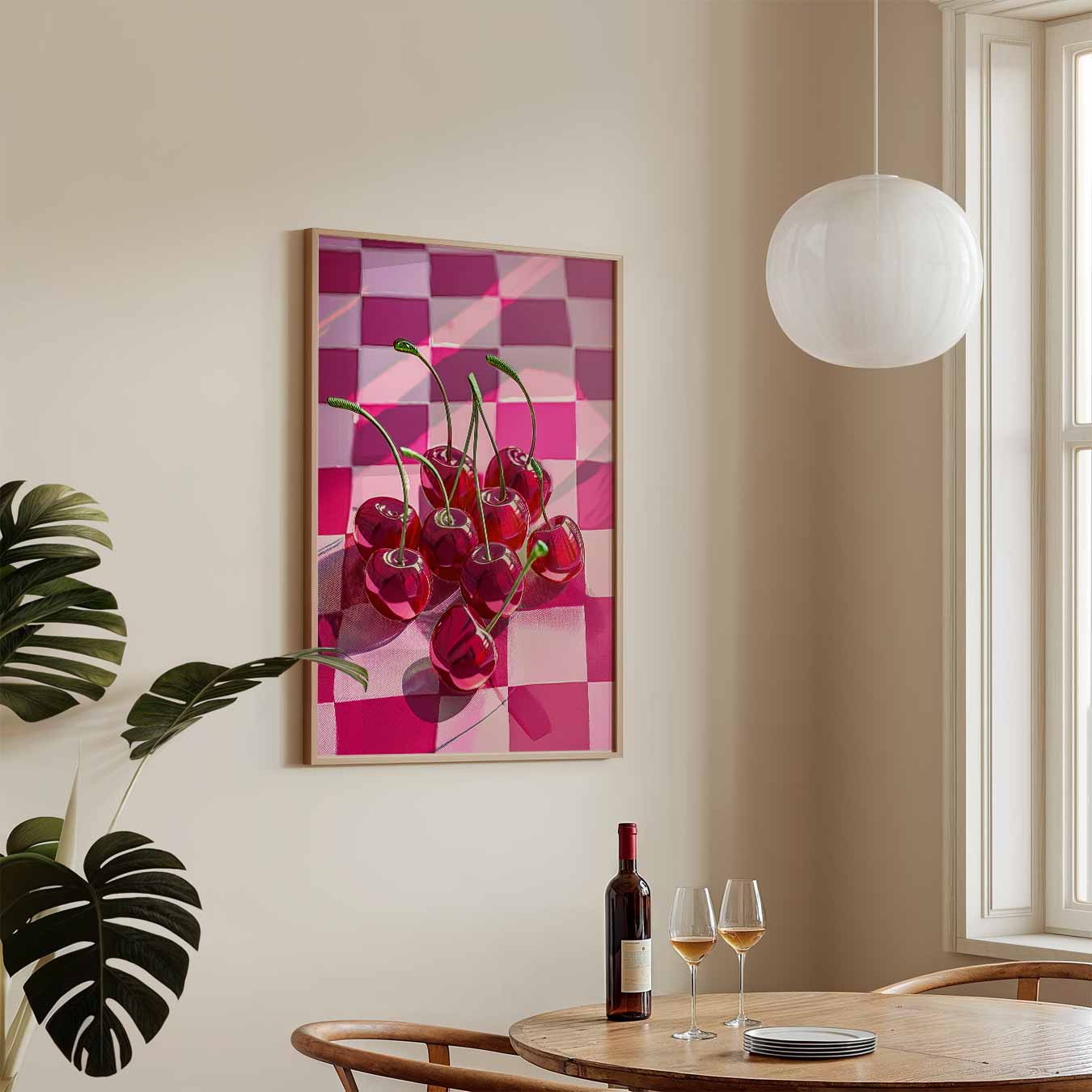 Sensationele Kersen Pop Art Poster