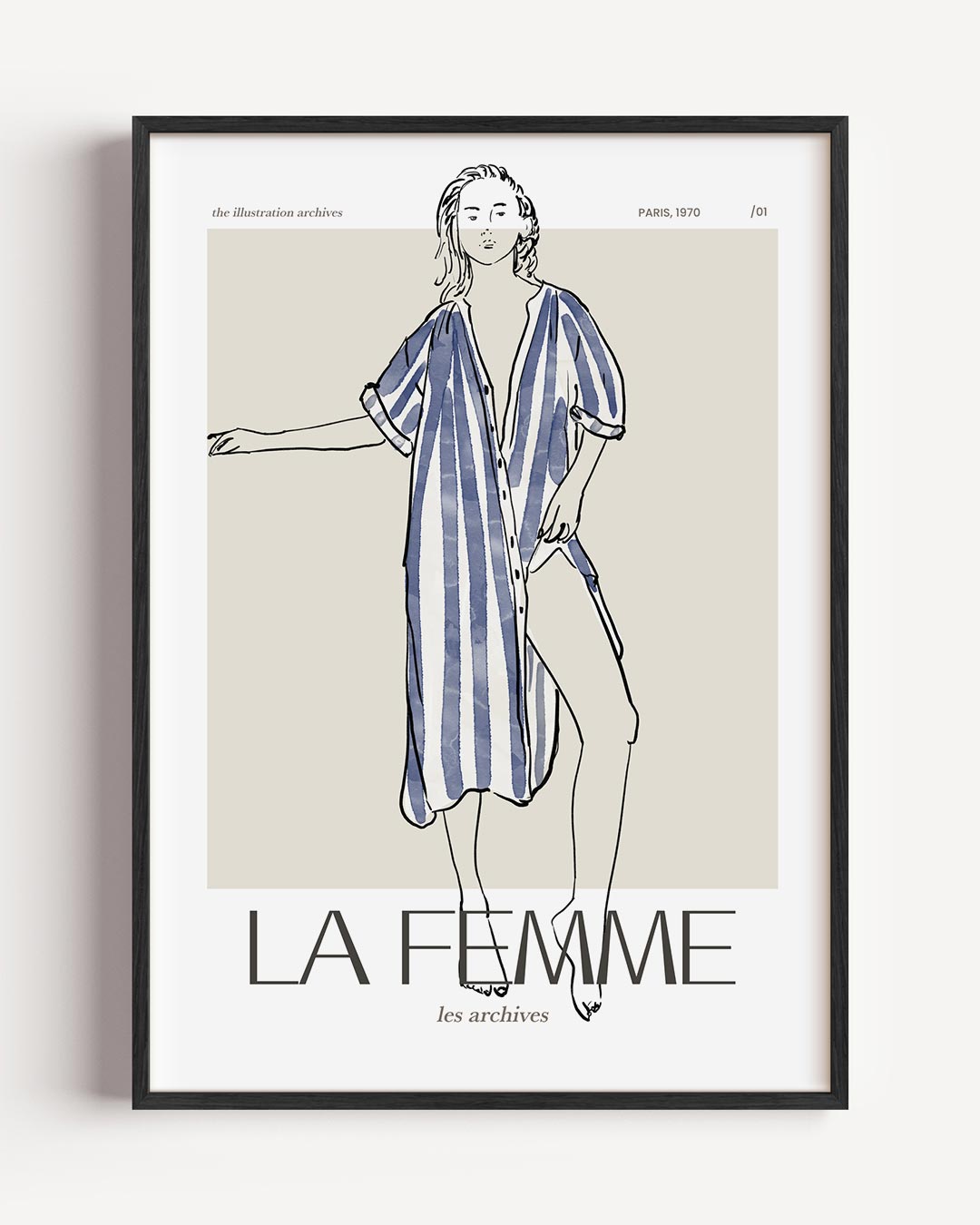 La Femme Paris 1970 Poster-WallArtistic