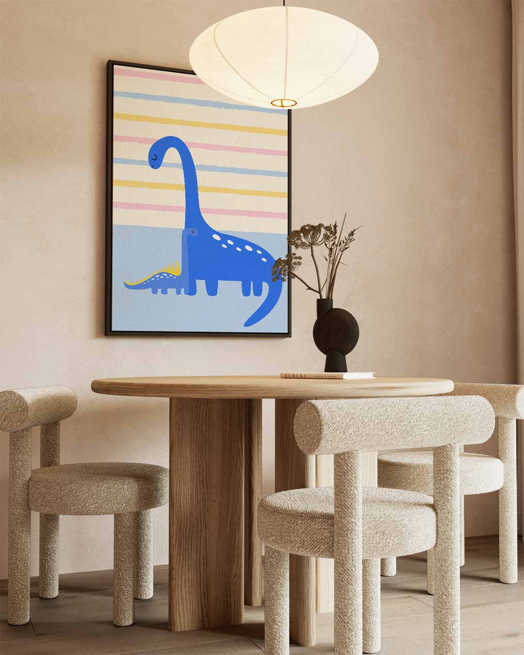 Dierbare Dino Vriendschap Kunstwerk-canvas-dibond-plexiglas-wanddecoratie-WallArtistic