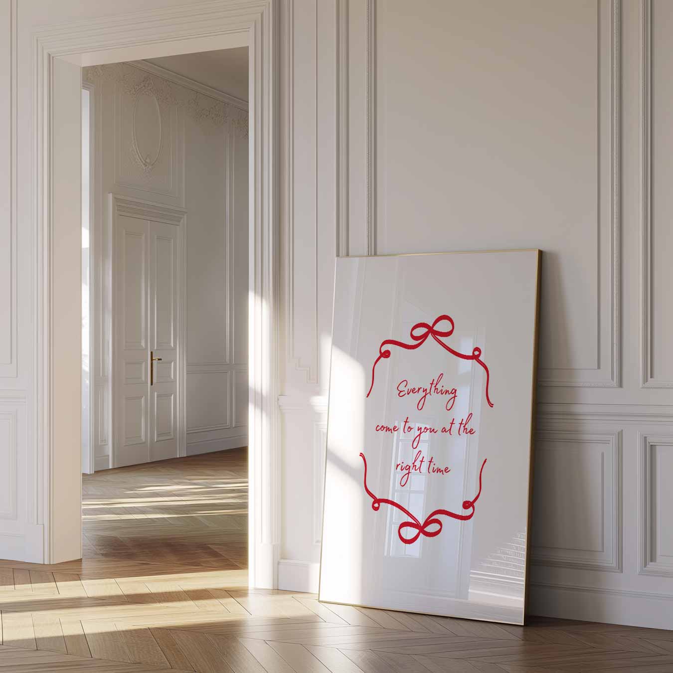 Inspirerende Wacht-Op-Het-Juiste-Moment Poster