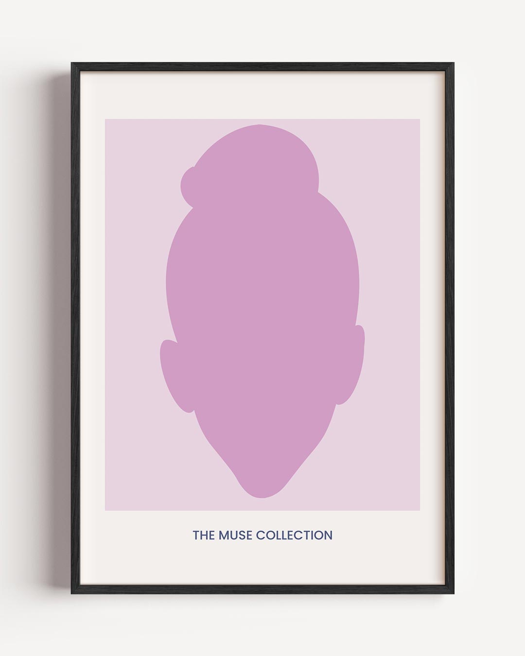 Inspirerende Muse Silhouet Poster-WallArtistic