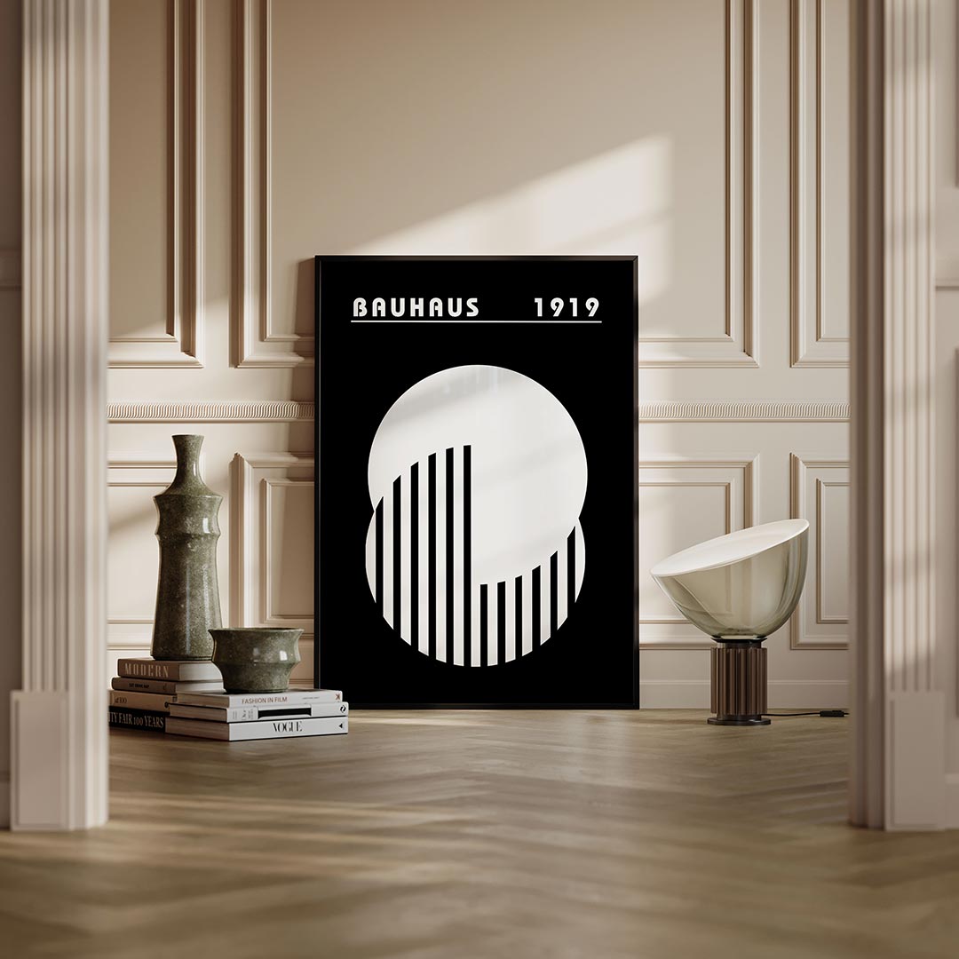 Cirkel en strepen Poster