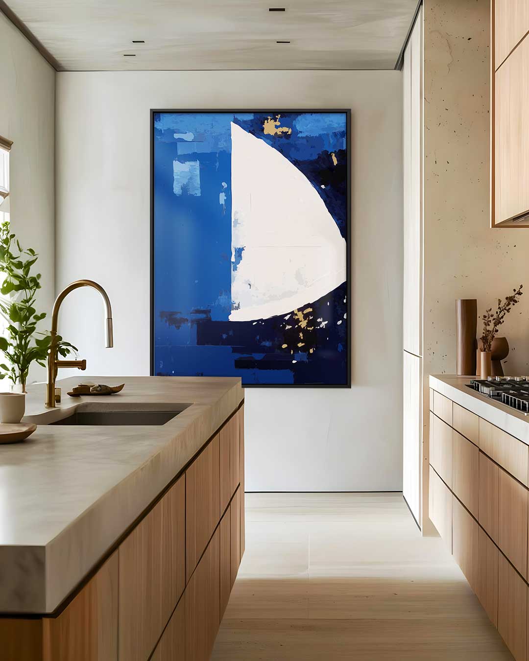 Zeilboot in Dromenland Kunstwerk-canvas-dibond-plexiglas-wanddecoratie-WallArtistic