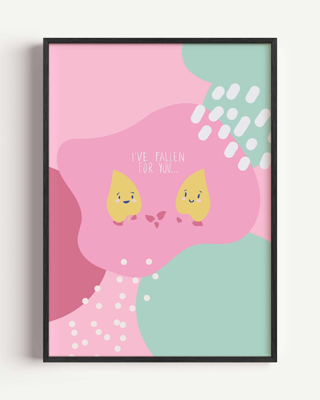 Schattige Herfst Liefde Poster