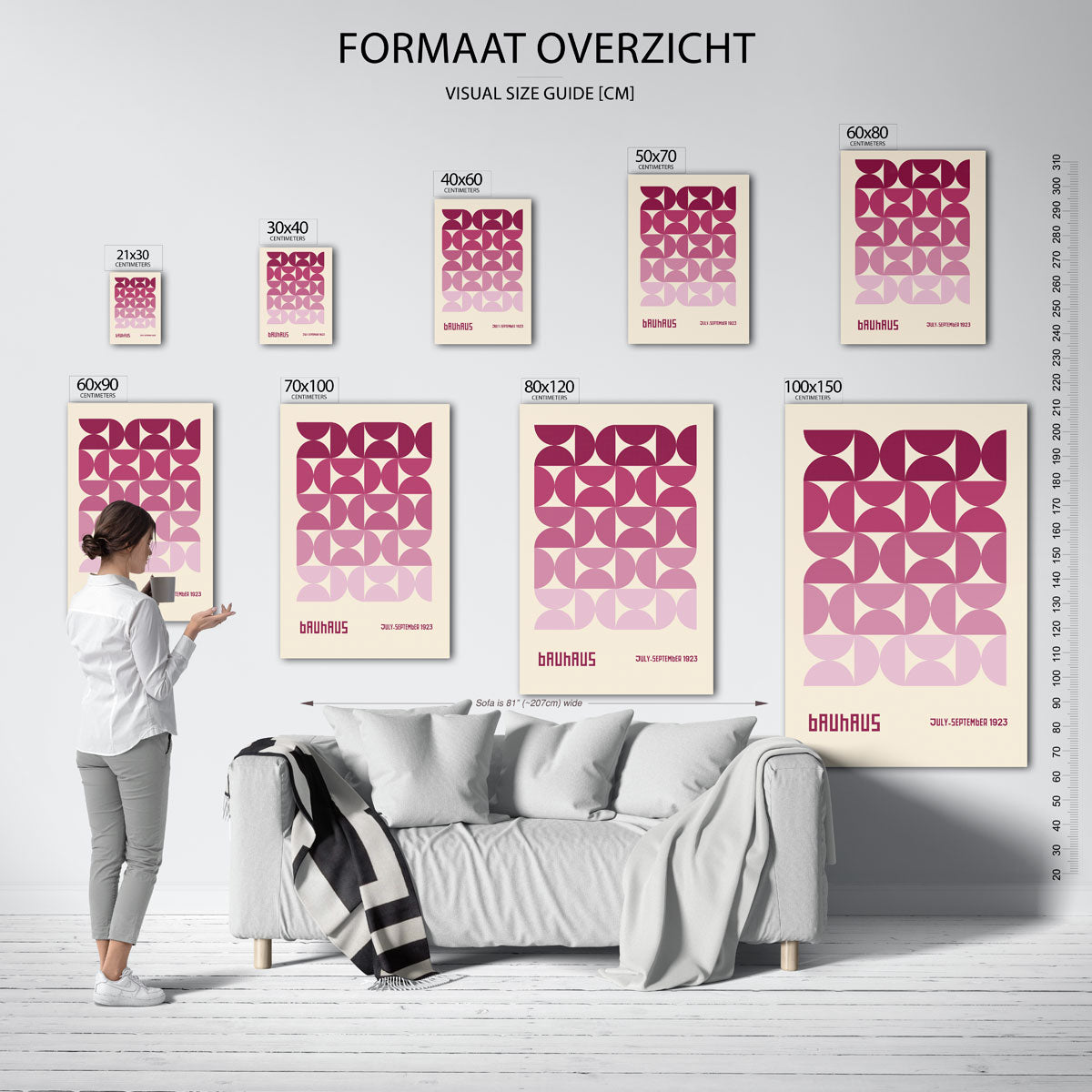 Vormritme en kleur Poster