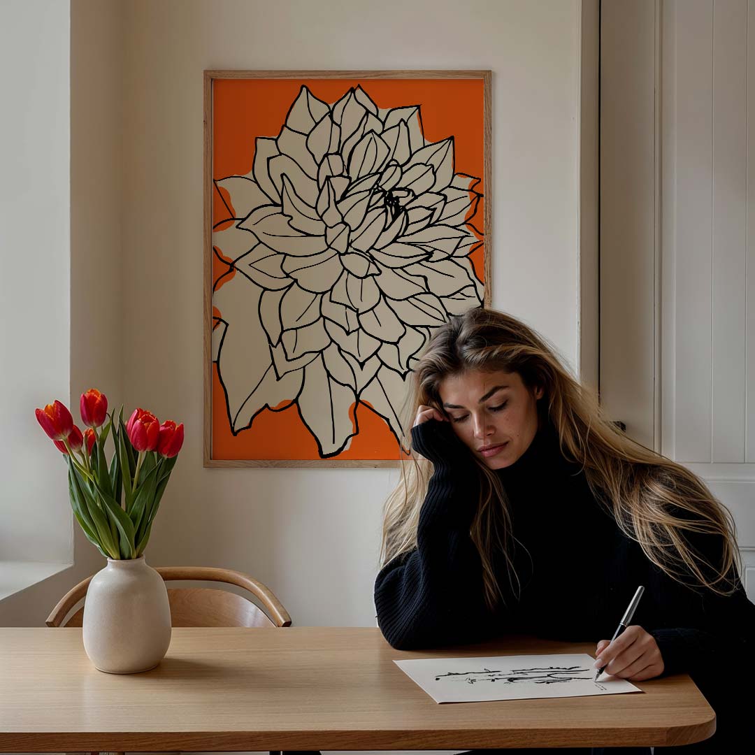 Bloemrijke Blikvanger Poster-WallArtistic