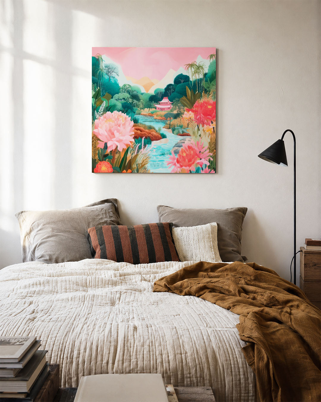Dromerige tuin Kunstwerk