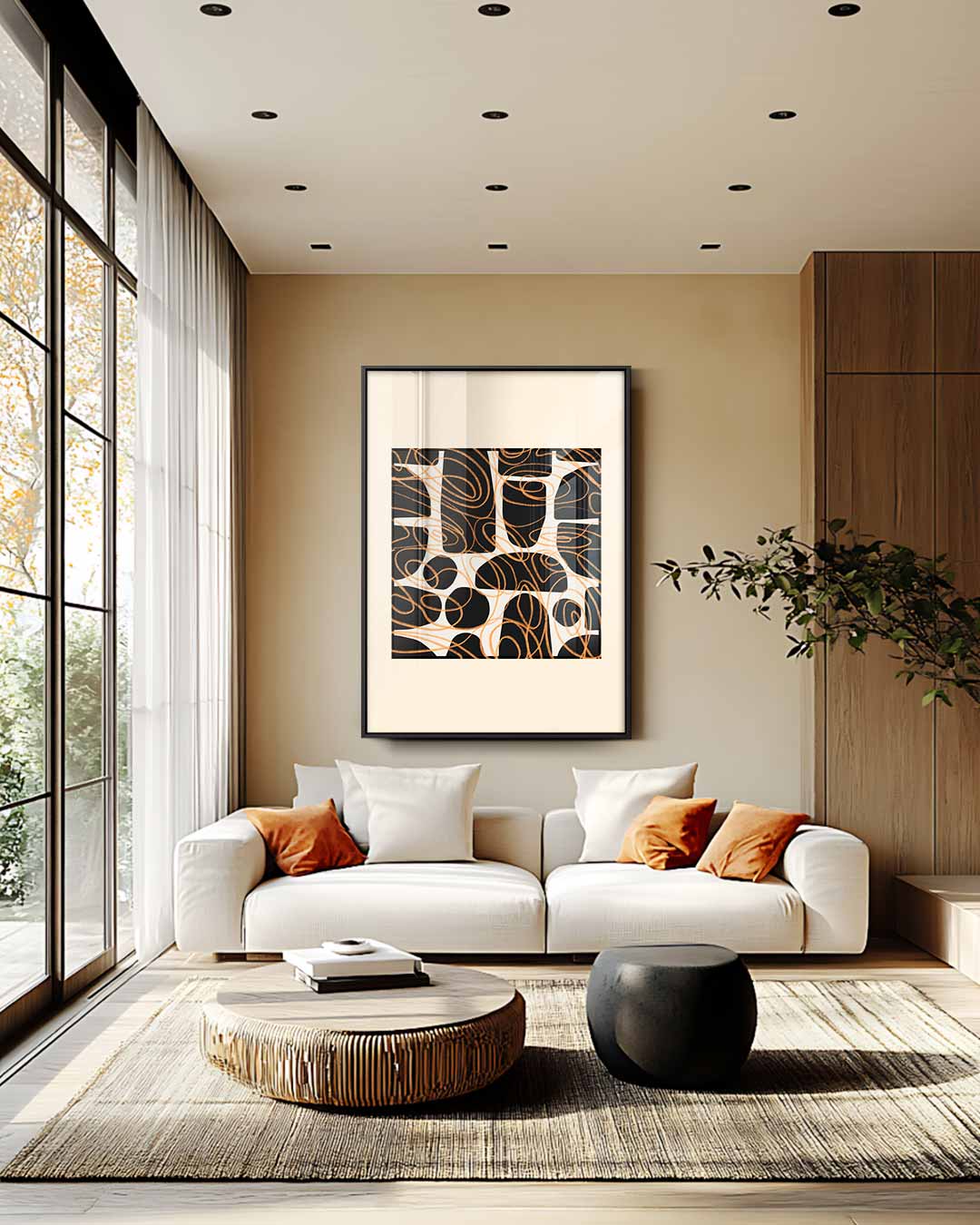Speelse Draaikolken Kunstwerk-canvas-dibond-plexiglas-wanddecoratie-WallArtistic