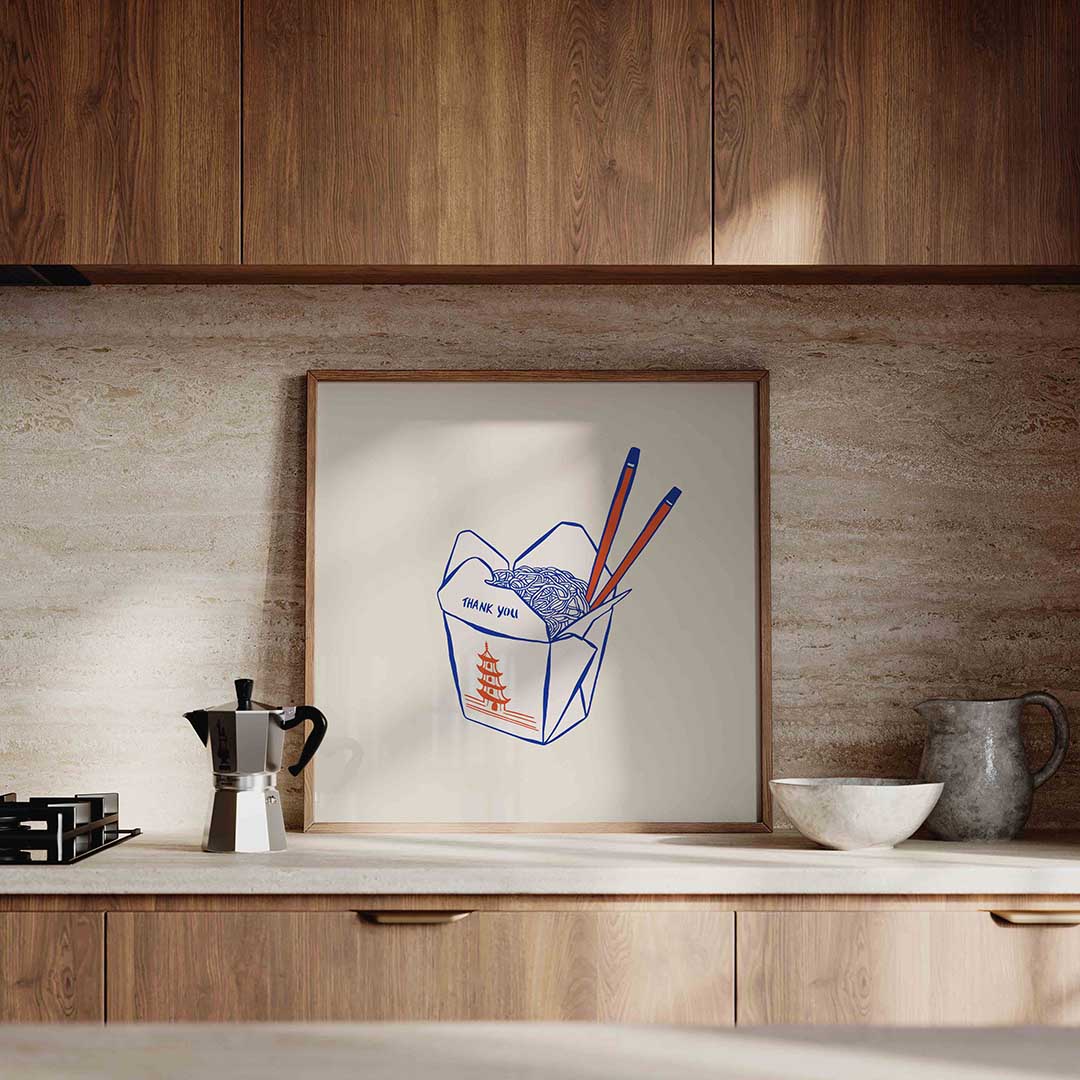 Noodles in doos Poster