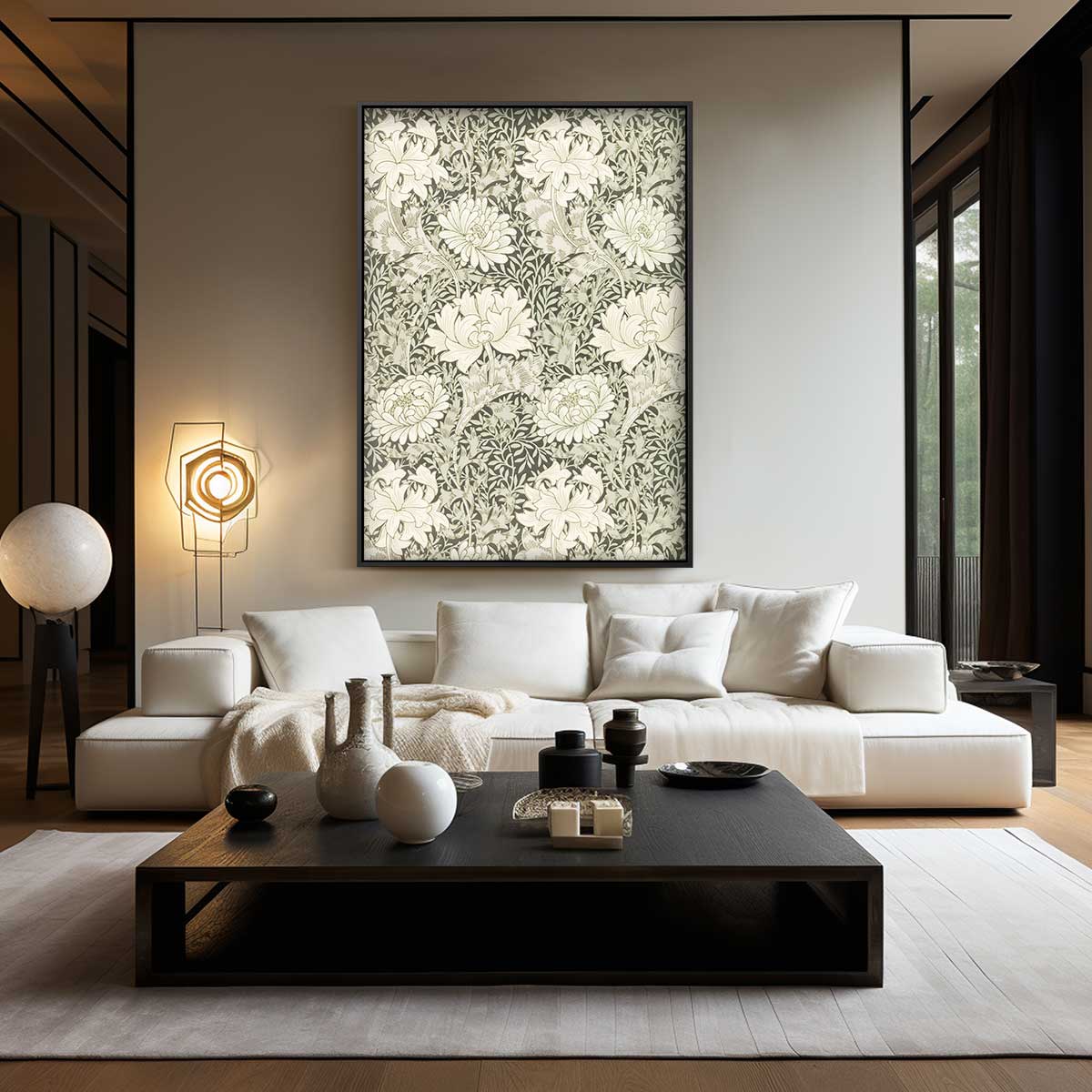 Bloemenpracht in een Klassiek Jasje Kunstwerk-canvas-dibond-plexiglas-wanddecoratie-WallArtistic