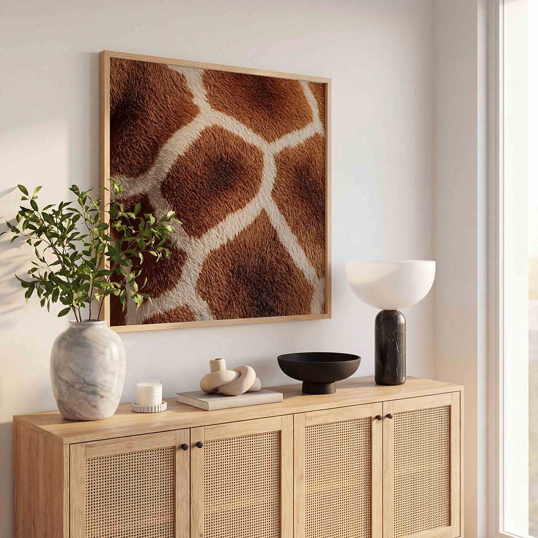 Giraffe patroon Poster