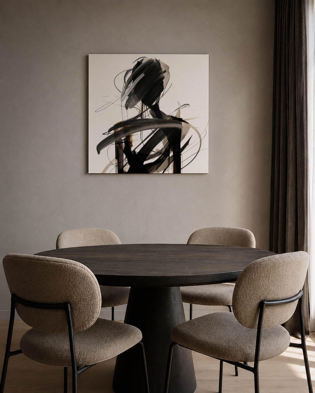 Dynamische lijnenfiguur Kunstwerk