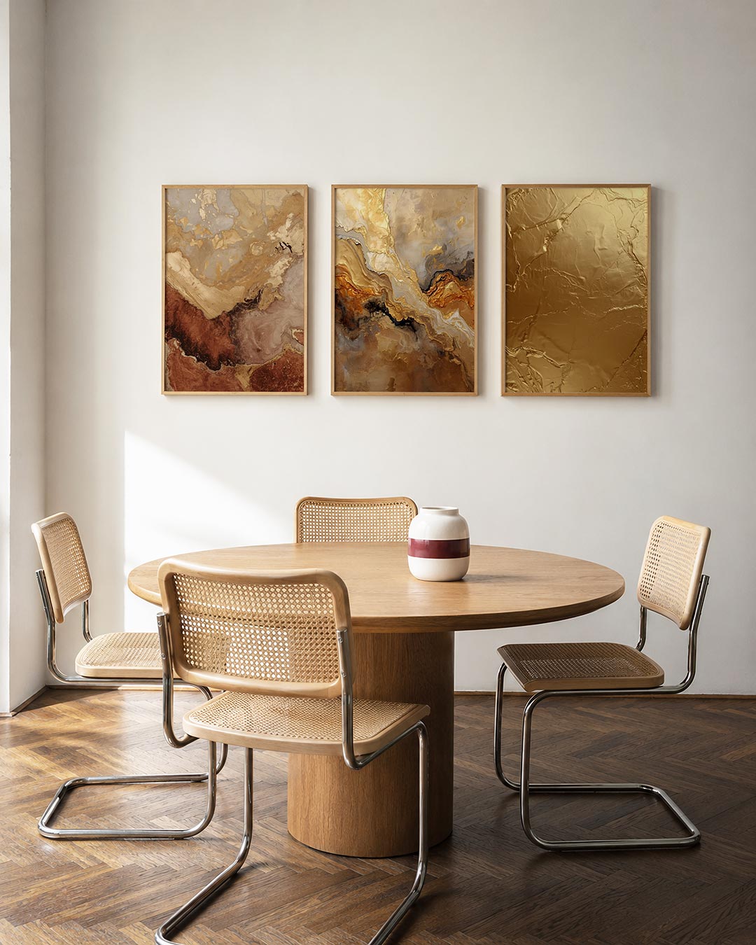 Aardse kleurvlakken Posterset