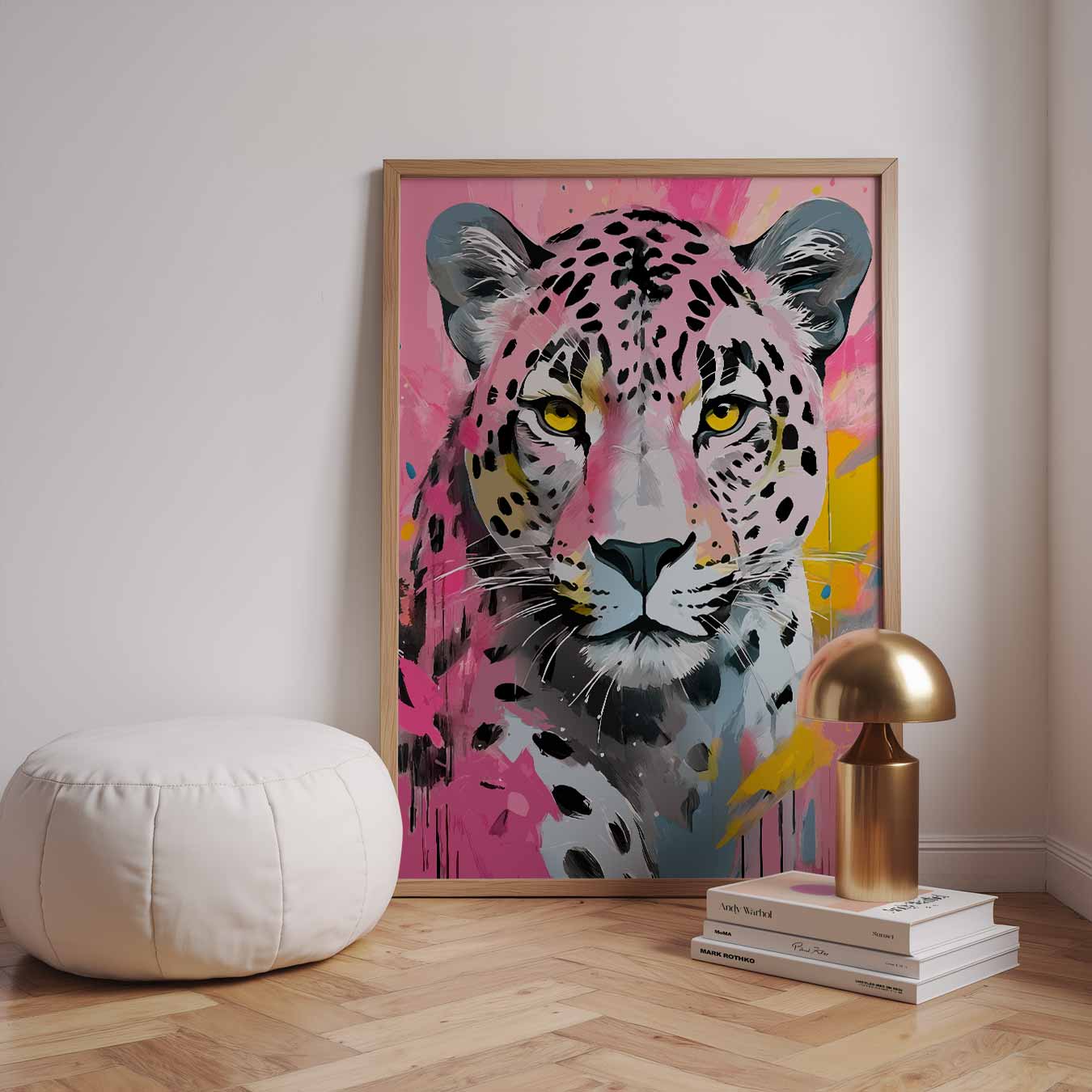 Kleurrijke Luipaard Kunstposter