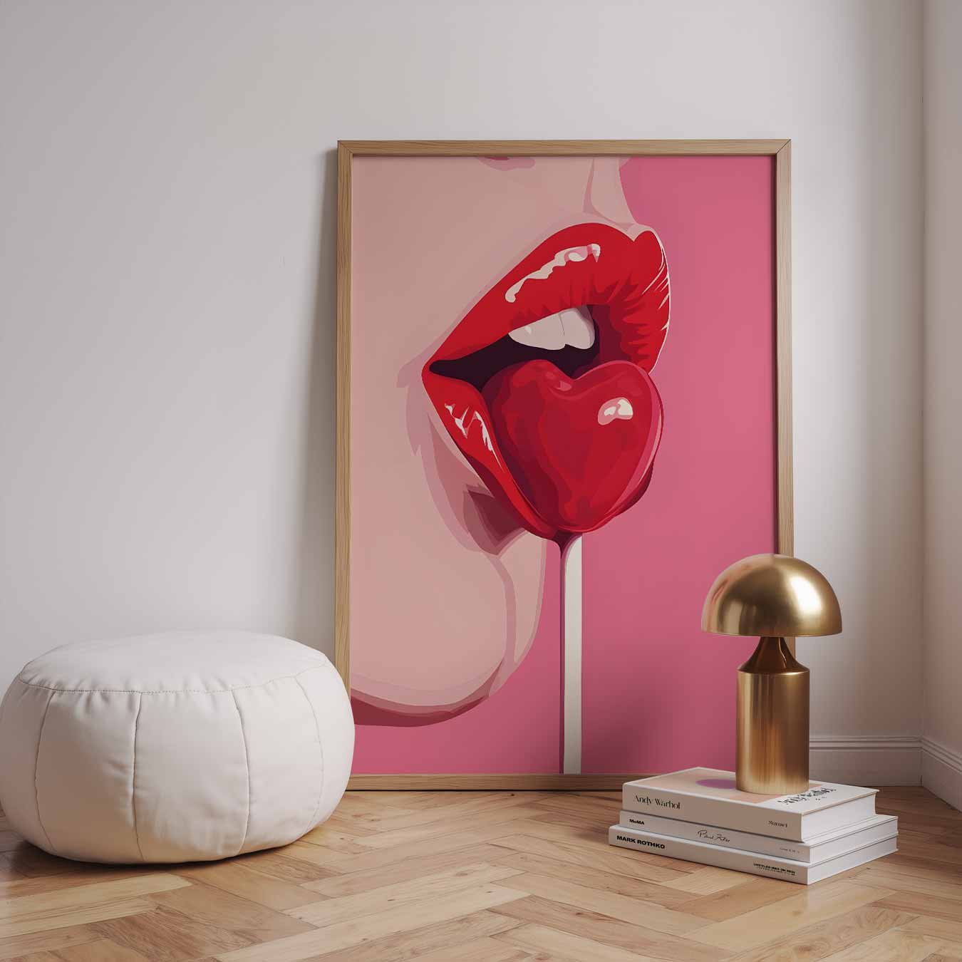 Liefdevolle Pop-art Poster