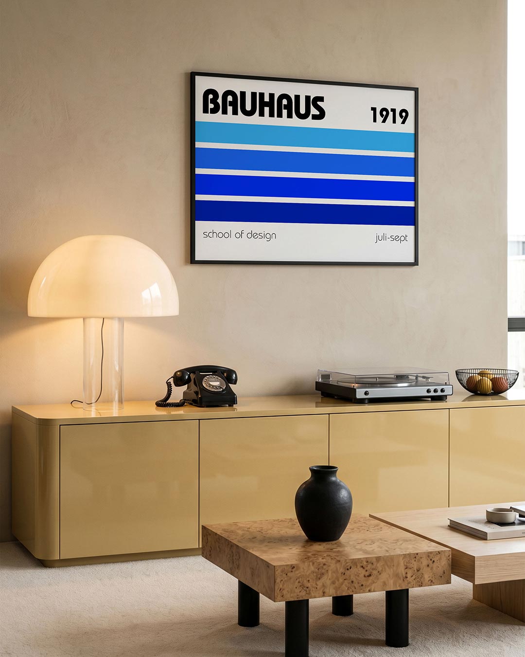 Kleurvlakken en lijnen Poster