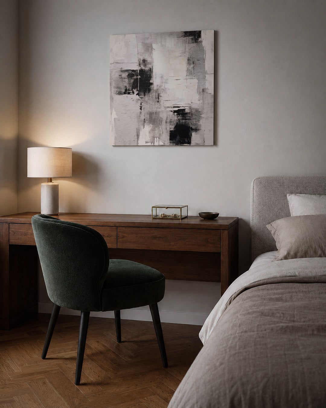 Monochrome compositie Kunstwerk