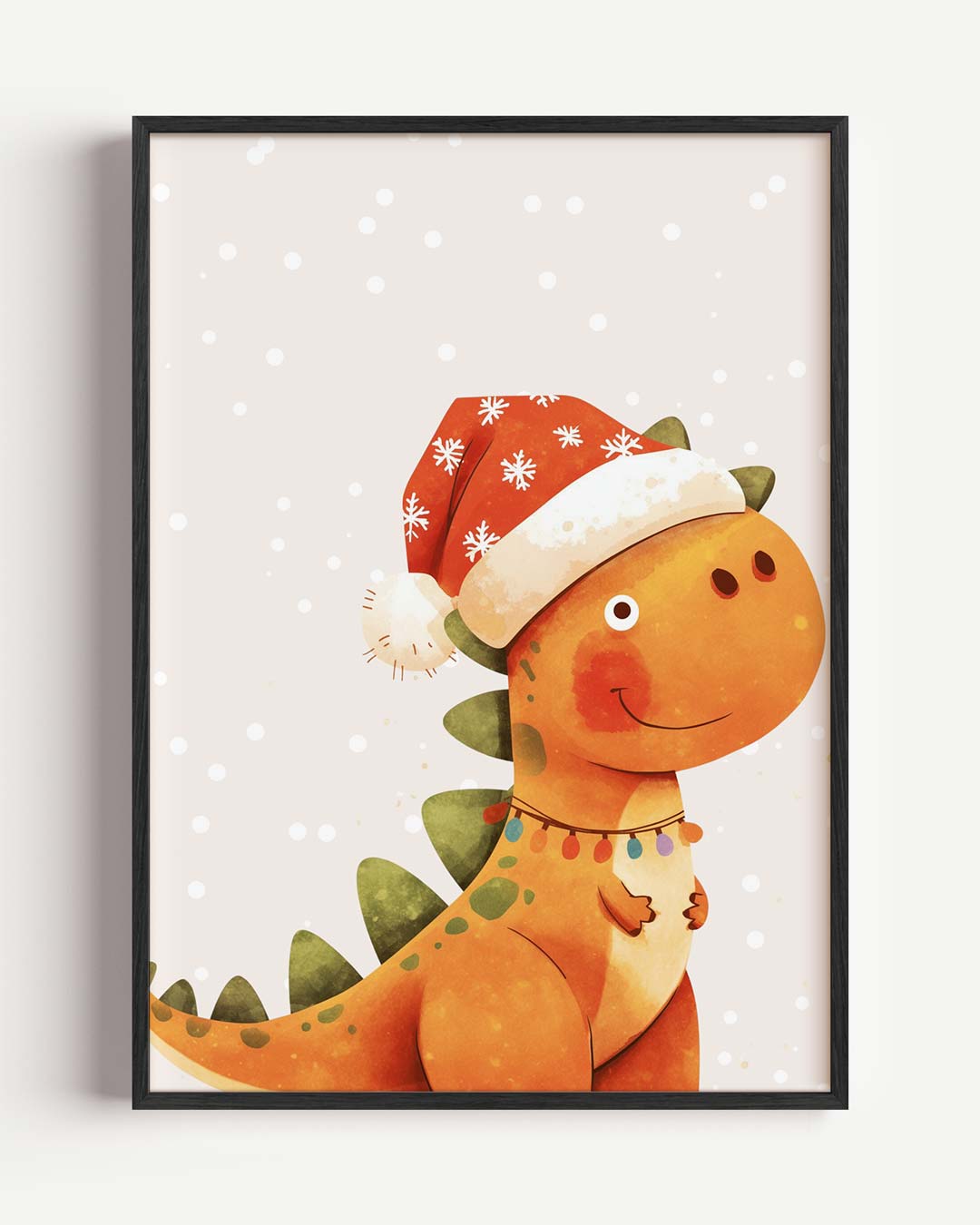 Kerst Dino Poster