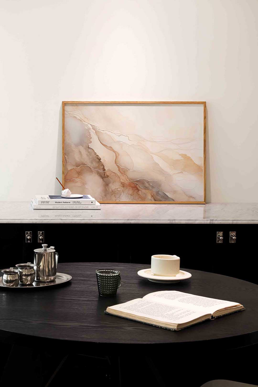 Abstracte lijnen en vormen Poster